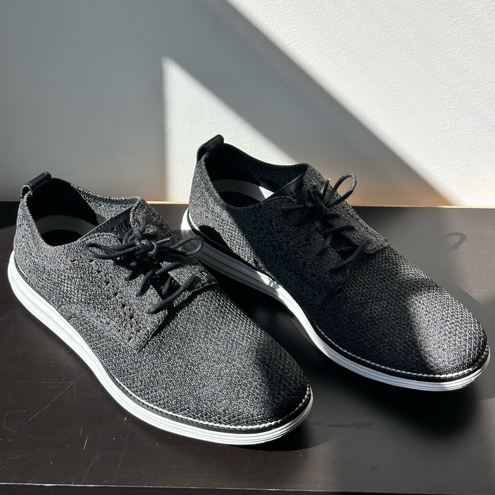 Cole Haan Charcoal Knit Sneakers Original Grand OS Men’s Size 9 EUC